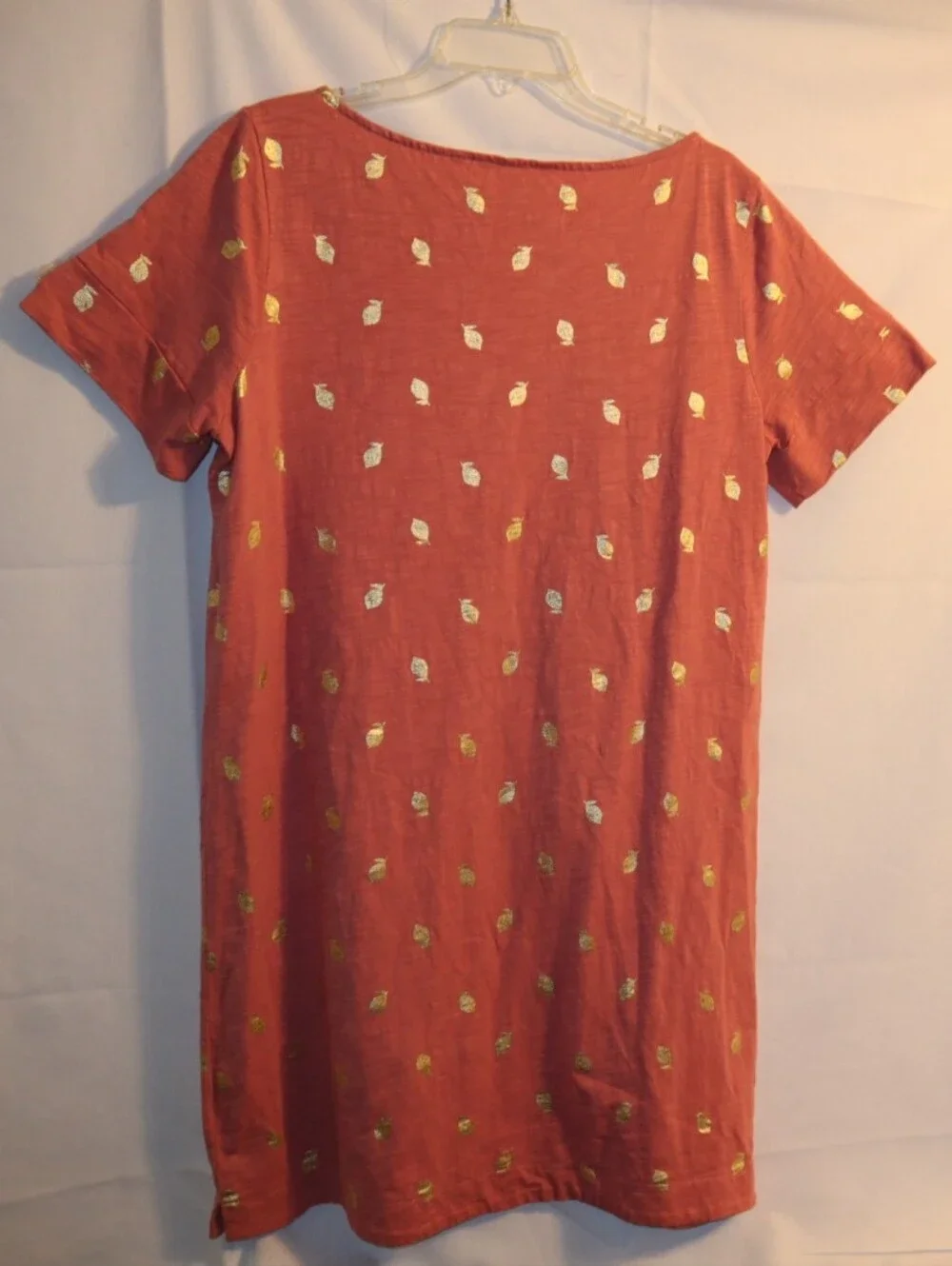 Boden Paulina Jersey Pineapple Shirt Dress  coral pink color  Size 14R - Picture 6 of 11
